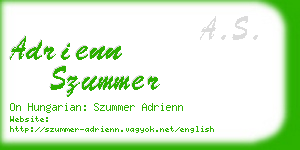 adrienn szummer business card